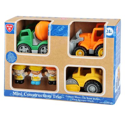Mini Trio Constru Rodillo-Mezcla-Excavad
