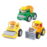 Mini Trio Constru Rodillo-Mezcla-Excavad