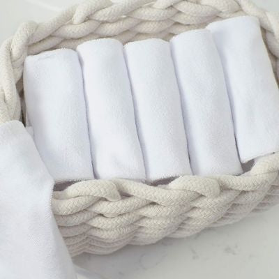 Set de Toallitas 6pc Blancas