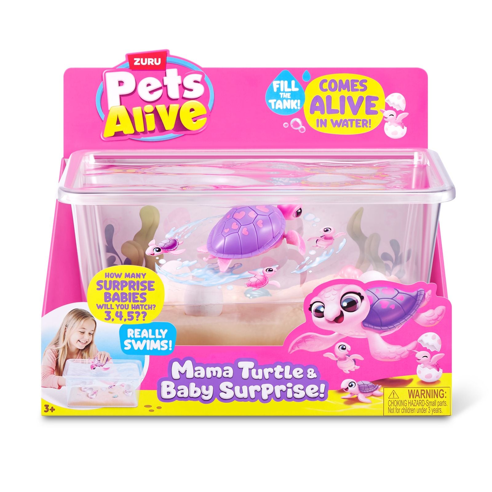 Zuru Pets Alive - Mama Turtle & Baby Surprise