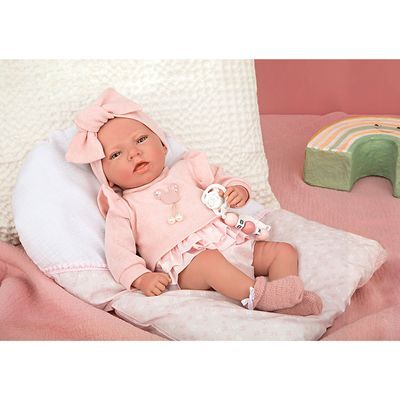 Reborn Arias 40cm Alba Rosa con Cojín