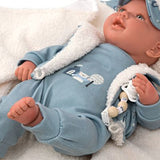 Reborn Bebe 45cms Bruno con Manta