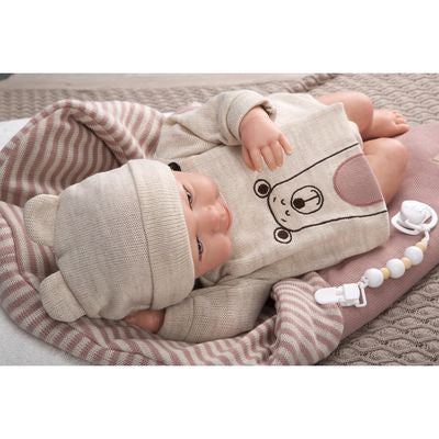 Reborn Arias 45cm Lain Con Saco de Dormir