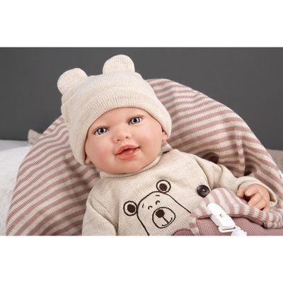Reborn Arias 45cm Lain Con Saco de Dormir