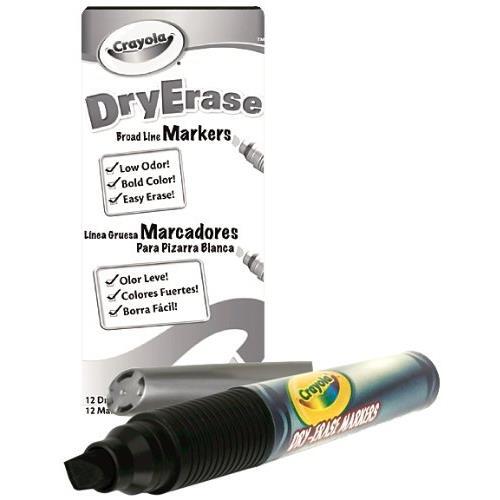 Marcadores Chisel Tip Borrable Negro