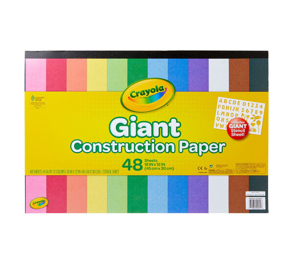 Set 48 Hojas Papel Construcción Gigante
