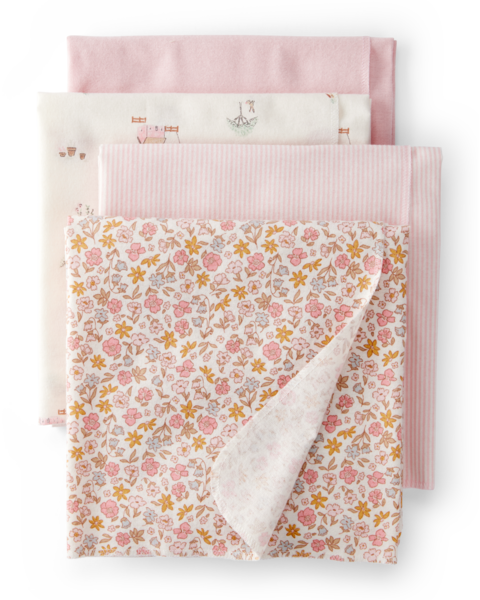Set de Mantas 4pc Casita Rosa