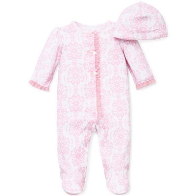 Set Pijama y Gorro Niña Rosa Floral