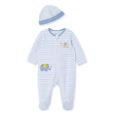 SET DE PIJAMA Y GORRO ELEFANTE