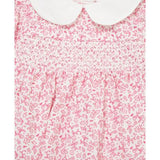 Set de Mameluco, Lazo y Medias Rosa Floral