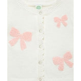 Set de Abrigo y Pantalón Tejido Lazos Rosa