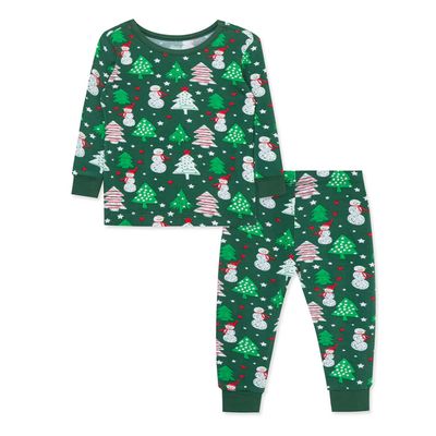 Set Pijama 2PC Unisex Green