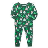 Set Pijama 2PC Unisex Green