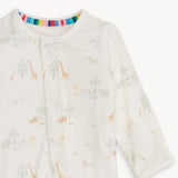 Pijama Magnetic Footie Safari Blanca