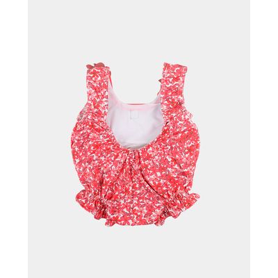 Traje de Baño para Bebé Enterizo Floral