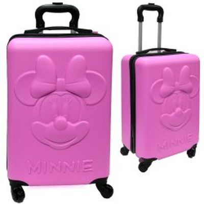 Maleta Moldeada con Exterior Duro y 4 Ruedas 18" Minnie