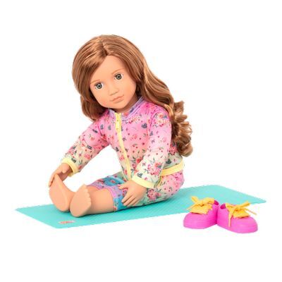 Our Generation Muñeca 18 pulgadas - Grace de Yoga con Mat