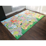 Mat de Piso 6.9  x 4.6 x .13 pies Estilo Zoo Town