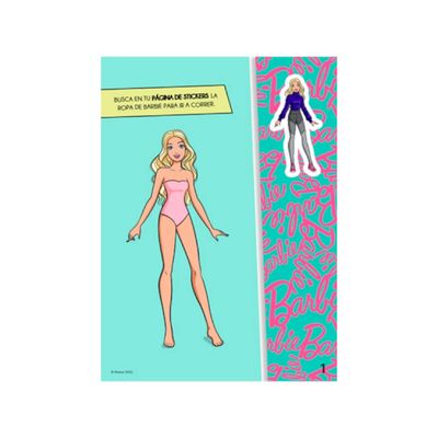 Libro Stickers Vistiendo La Moda Barbie