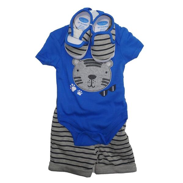 Set 3 Pc Niño Body Pantalon y Zapato