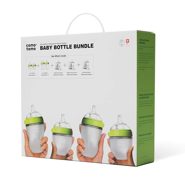 Comotomo Set Biberones Bebé Verde