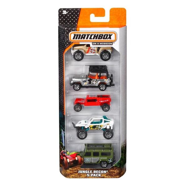 Matchbox - Vehículos Paquete de 5 autos