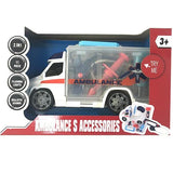 Set 11pcs Ambulancia y Accesorios 2 en 1