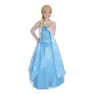 Disfraz de Princesa del Hielo Deluxe para Niña 8 años