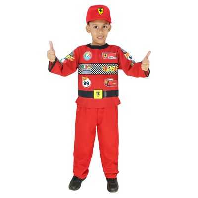 Disfraz de Piloto de Carreras para Niño 10 años