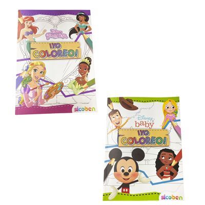Libro de Colorear 24 Pagina Princesas /Baby