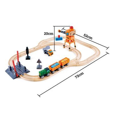 Set Tren Cruza Grúa
