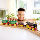 Tren de Vapor Retro con Luces y Sonidos
