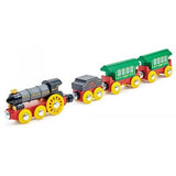 Tren de Vapor Retro con Luces y Sonidos