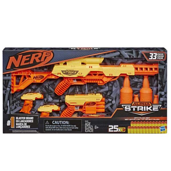 Nerf Alpha Strike - Set Batallon Al Tiro