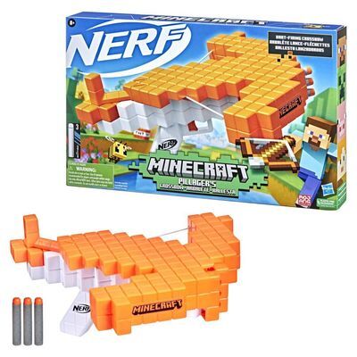 Nerf Minecraft Pillagers Arco y Flecha