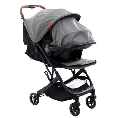 Coche Premium Baby y Silla Para Carro (Gris)