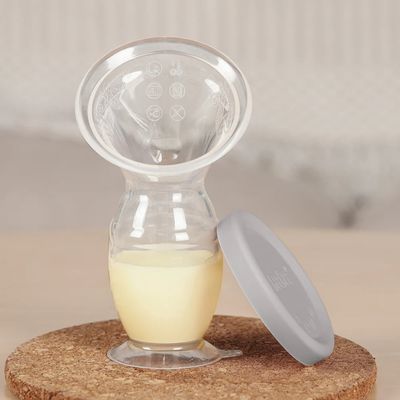 Recolector de Leche con Tapa Gen 2 100ml Gris