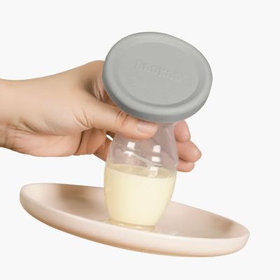 Recolector de Leche con Tapa Gen 2 100ml Gris