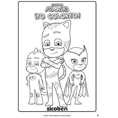 Libro de Colorear 24 Pagina PJMASK