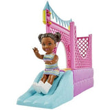 Barbie Ninera con Casita Juego Saltos