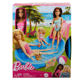 Barbie Con Piscina  y Deslizador