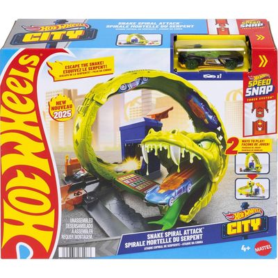 Hot Wheels - Pista Culebra Espiral Estacion Gas