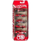 Hot Wheels - Set 5 Vehículos 80 Anivirsario
