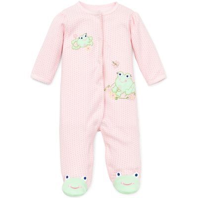 Rop.bebe -ranita Con pie Rosa. Est. 6m