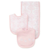 Ropa bebe Damasco Babero Pañal Rosado Multi