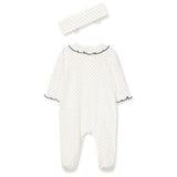 Pijama Niñas Rosas Crema 6m