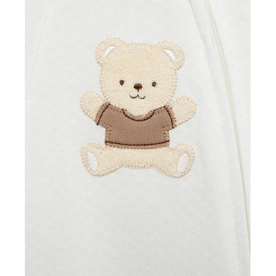 Pijama Unisex Oso Crema 9m