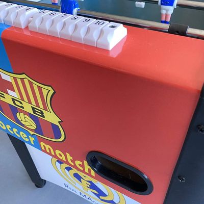 Juego de Mesa - Futbolín Grande Real Madrid vs FC Barcelona