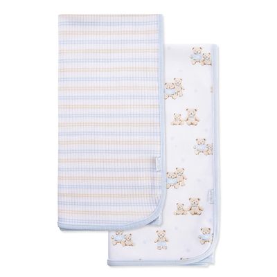 Set 2pc Mantas Osos Azul