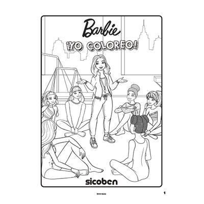 Libro de Colorear 24 Pagina Coloreo Barbie